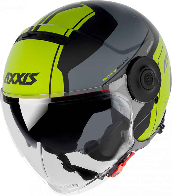 Otevřená helma AXXIS RAVEN SV ABS milano matt fluor yellow