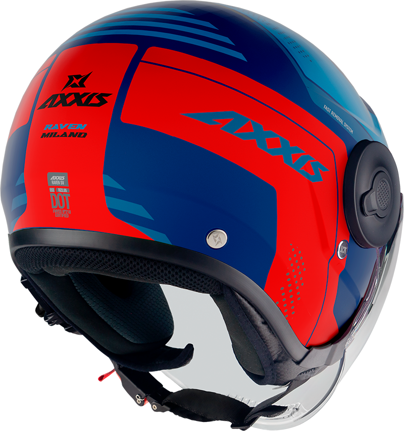 Otevřená helma AXXIS RAVEN SV ABS milano matt blue red
