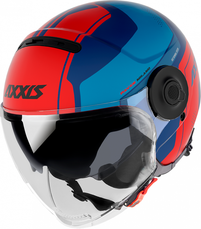 Otevřená helma AXXIS RAVEN SV ABS milano matt blue red