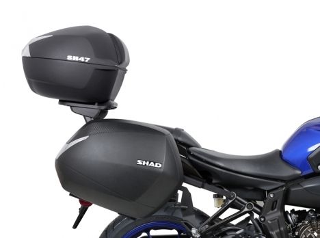Sada plastových kufrů SH36+SH47 (černá/bílá) pro BENELLI TRK 702/702X