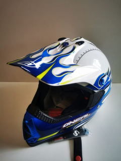 Přilba ONEAL 906 TORCH WHT/BLUE - S